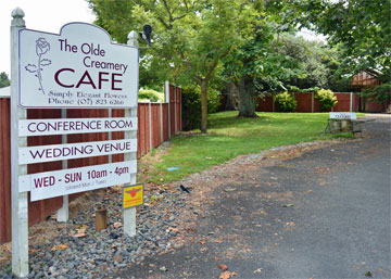 Entrance to the Cafe