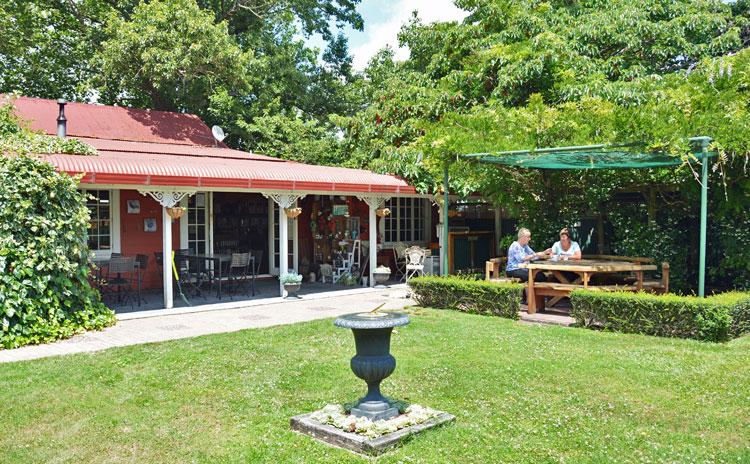 The Olde Creamery Cafe courtyard