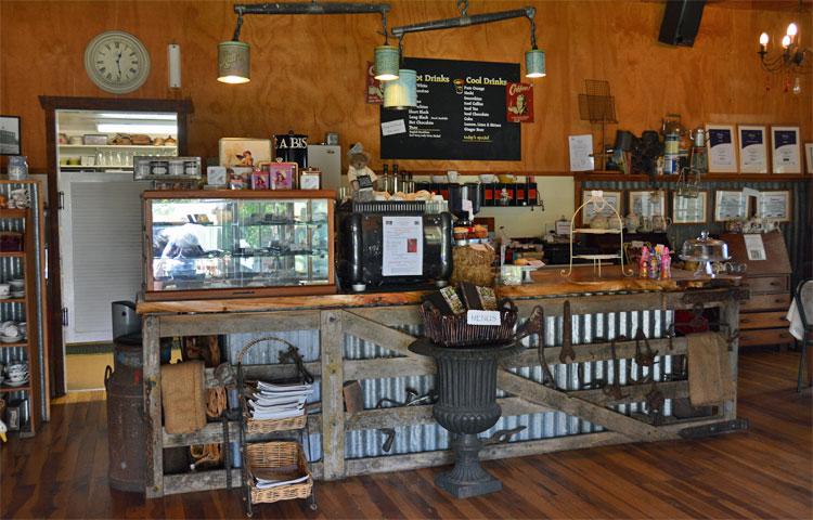 Inside the cafe