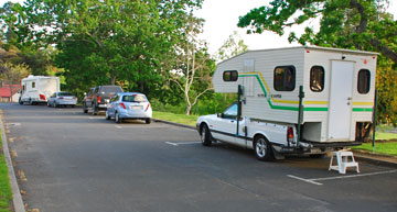 Parking area for the Spa