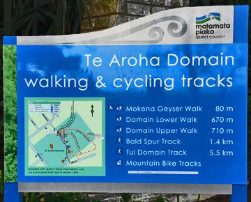 Walks and Cycle Trails in the Te Aroha Domain