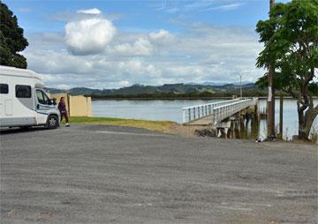 Parking overlooking the Hokianga Harbour