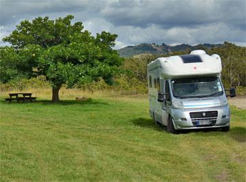 Parking  in the Mangungu Point Reserve