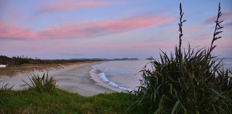 Delicate pinks as the sunrise begins to fade