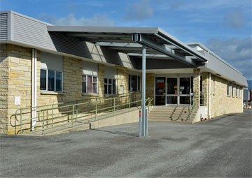 Entrance to the RSA reception and restaurant