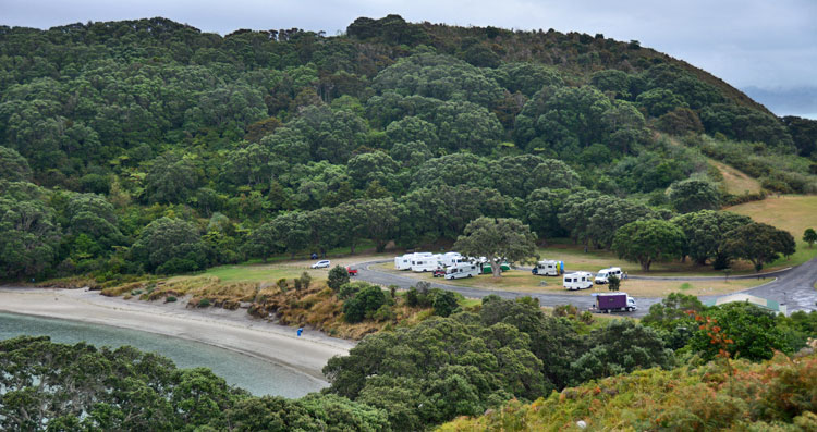 Looking down on the reserve