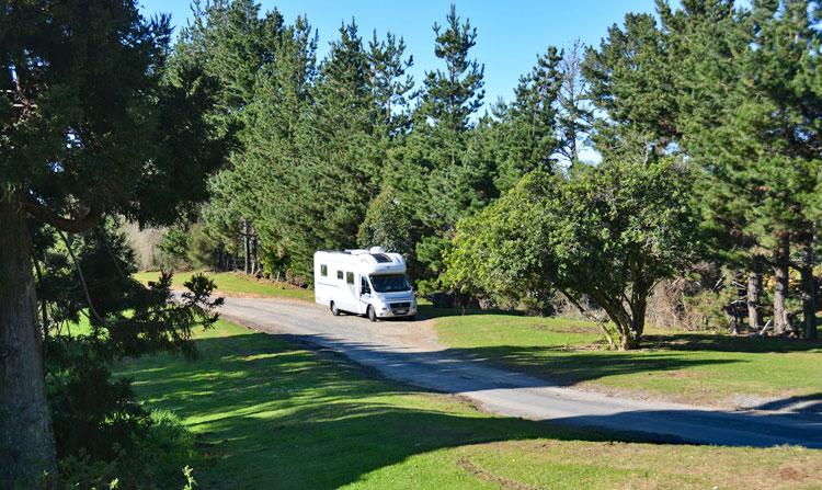 Parking in the rest area