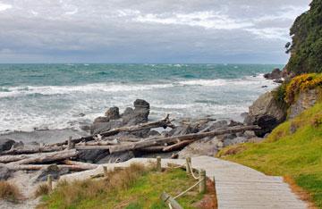 Access to the beach - on a bleak mid-winter day