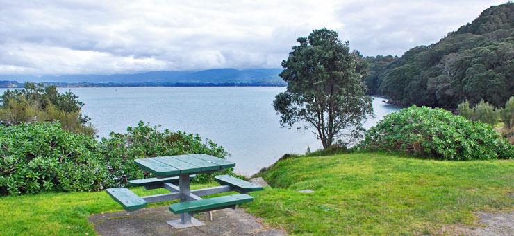 Anzac Bay at the end of Bowentown Peninsula