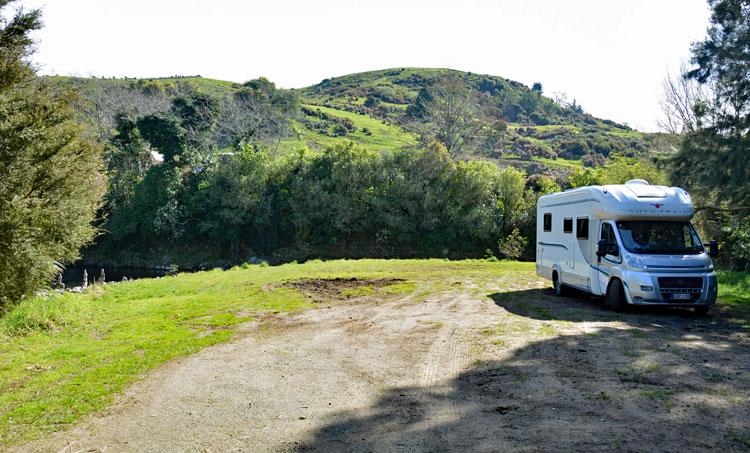 Motorhome parking area