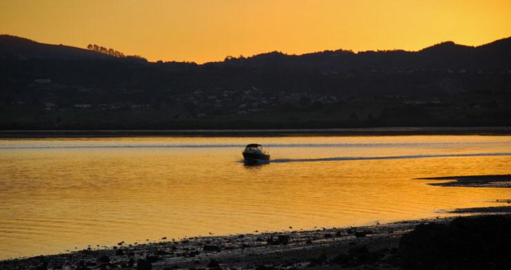 Going fishing at sunrise the next morning