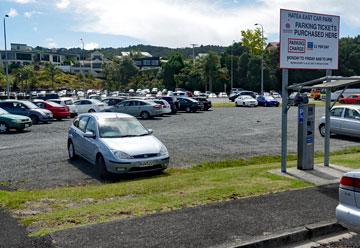 Parking inside the carpark