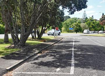 Parallel parking along the road