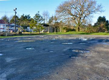 Hotel parking area