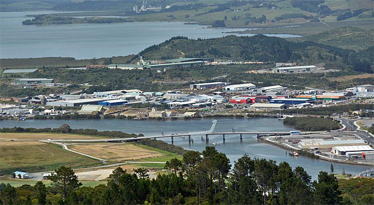 View out over Whangarei Harbour