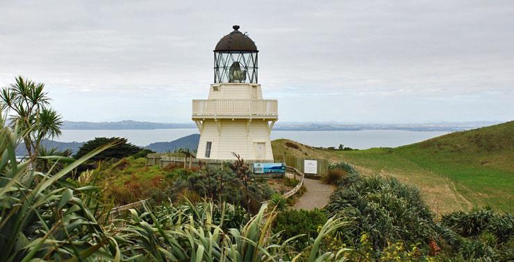 The Manukau Heads Lighthouse overlooking the harbour entrance