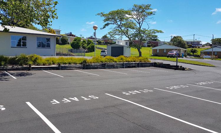 Service Centre motorhome parking area