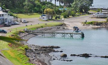 Waihau Bay wharf