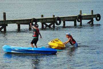 Kids and kayaks