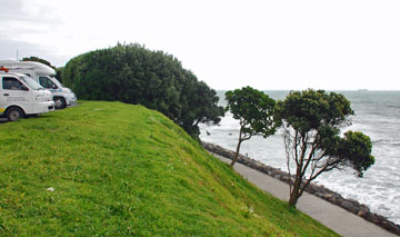 Looking out over the harbour and Coastal Walkway