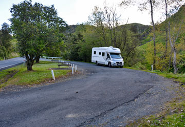 Rest area parking