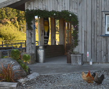 Entrance to the restaurant