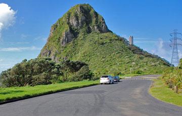 Paritutu Rock and parking area