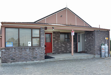 Golf club entrance and reception