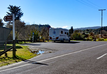 Parking area at the lookout