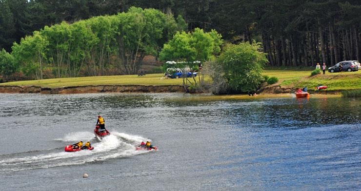 Water sports on the lake