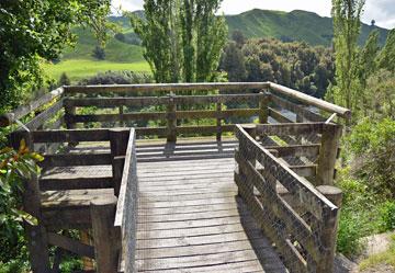 The Raukawa Falls viewing platform