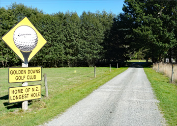 Driveway from the road to the club rooms