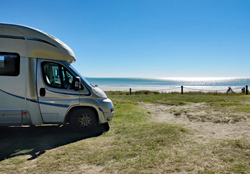 Beach front parking