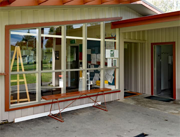 Entrance to the club office