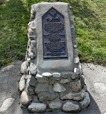 Memorial to the lives lost when a small aircraft crashed on Mt Hope