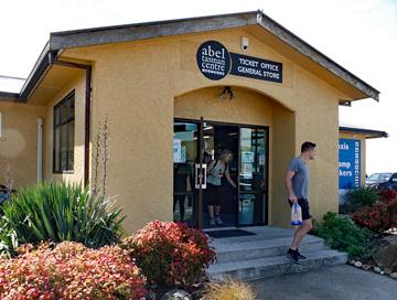 The camp office is in the local Information Centre