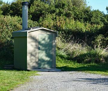 Long drop toilet