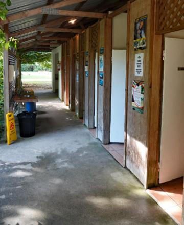 Toilet and shower building