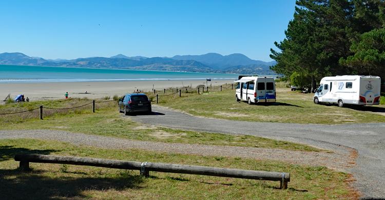 Beach front parking