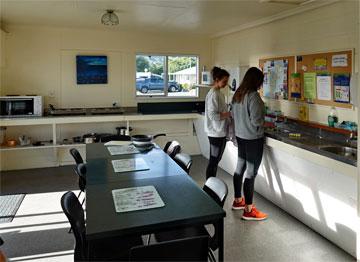 Campsite kitchen