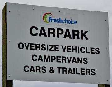 Parking sign