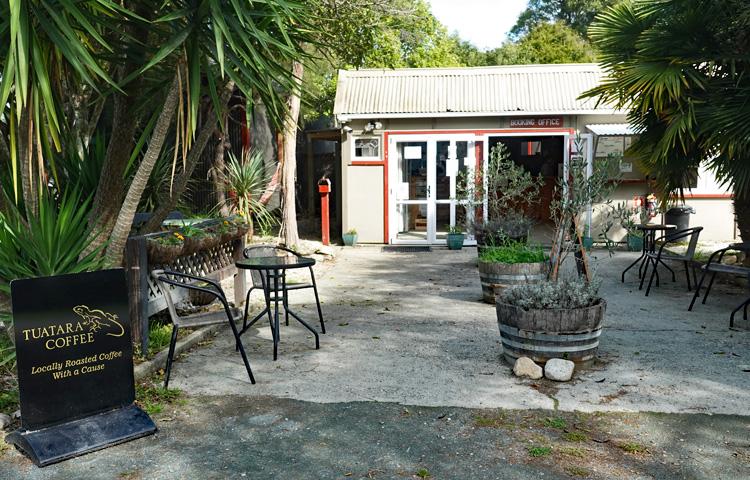 Entrance to the cafe