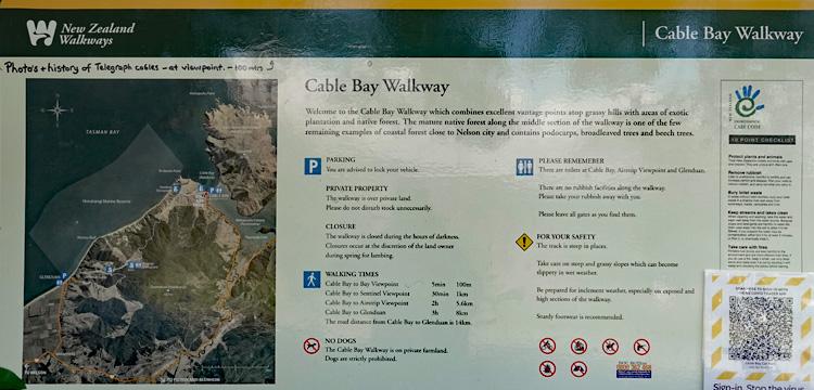 Walkway sign
