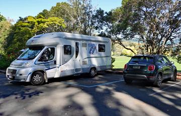 Parking in the designated area - 8 metre van is way too long!