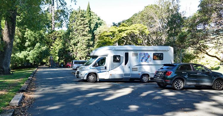 Parking in our 8 metre van