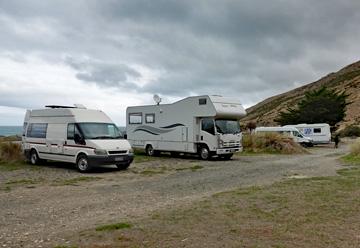 Motorhome parking area