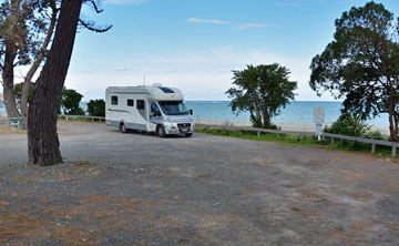 Beach front parking