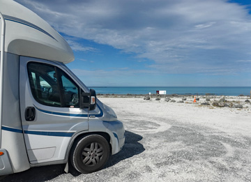 Beach front parking