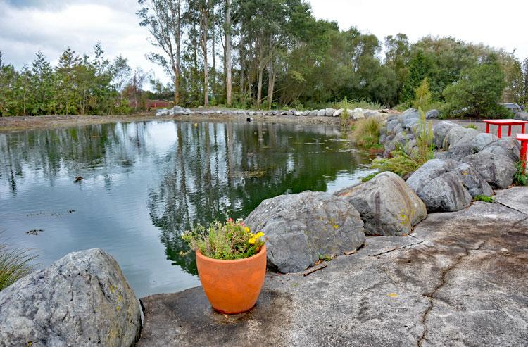 Lake at the back of Dougal House