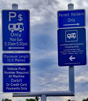 Parking signs